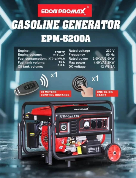 موتور برق 3.5 کیلووات تمام مس استارتی ادون پرومکس مدل EPM-5200A
